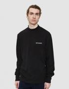 Aim  Leon Dore Long Sleeve Terry Mock Tee In Black