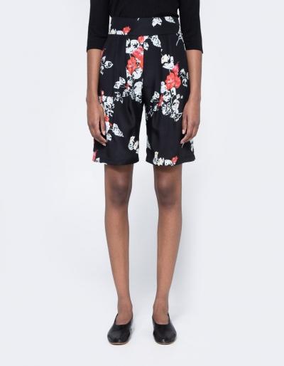 Matin Short W/ Pleat Detail Floral