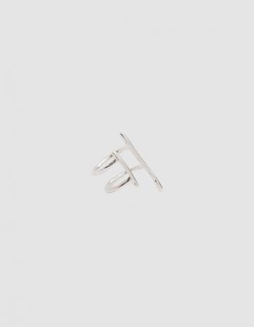 Another Feather Single Dar Ear Cuff In