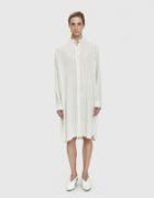Amomento Standing Collar Dress In Blue
