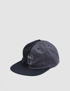 Brain Dead Split Color Logo Hat In Black Grey Charcoal