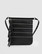 Kara Multi Zip Waist Bag In Black