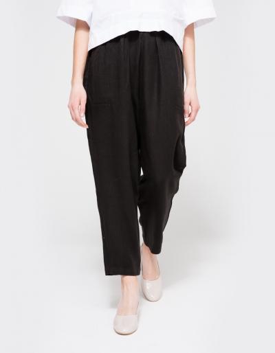 Black Crane Carpenter Pants In Black