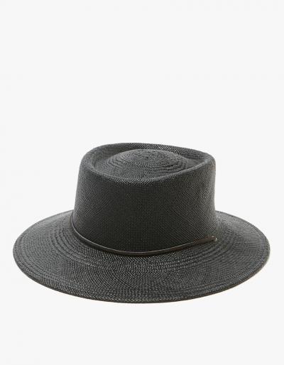 Clyde Telescope Hat In Black With Drawstring