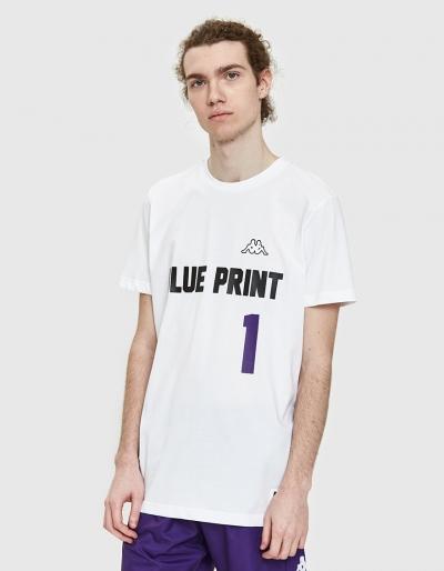 Kappa Kontroll Kontrol Blueprint T-shirt In White