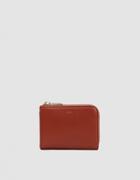 A.p.c. Lise Compact Wallet In Whiskey