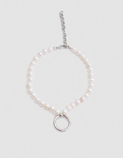 Rachel Comey Robbe Choker In White Pearl