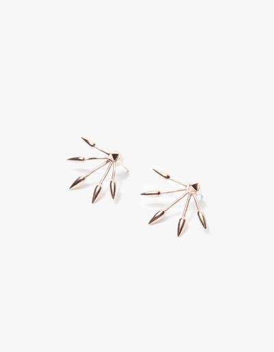 Pamela Love 5 Spike Earring In Rose Gold