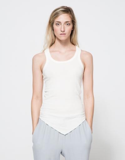 Lna Blaine Rib Tank In Ivory