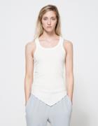 Lna Blaine Rib Tank In Ivory