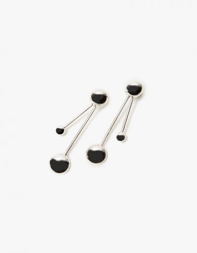 Pamela Love Large Satellite Earrings In Sterling