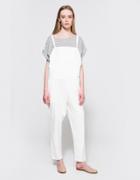 Baserange Strap Overall Pants In White