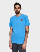 Comme Des Gar Ons Play Play T-shirt In Blue