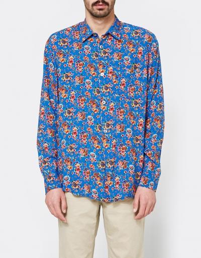 Our Legacy Initial Shirt Blue Flower Print