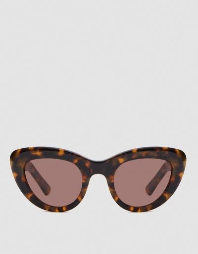 Ganni May Shades In Tortoise