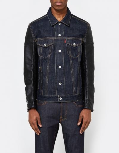 Junya Watanabe Man Cotton Denim X Synthetic Leather