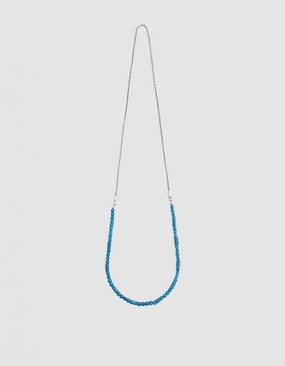 Caputo & Co Gemstone And Silver Chain Necklace