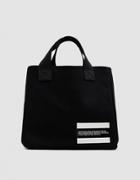 Calvin Klein Jeans Est. 1978 Denim Bucket Tote In Black Rinse
