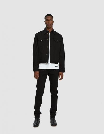 Calvin Klein Jeans Est. 1978 Trucker Jacket In Black Rinse