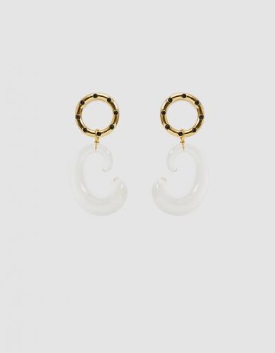 Lizzie Fortunato Matera Scroll Earrings