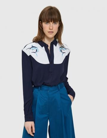 Bruta Blue Marlin Embroidered Twill