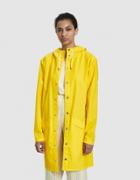 Rains Long Rain Jacket In Yellow