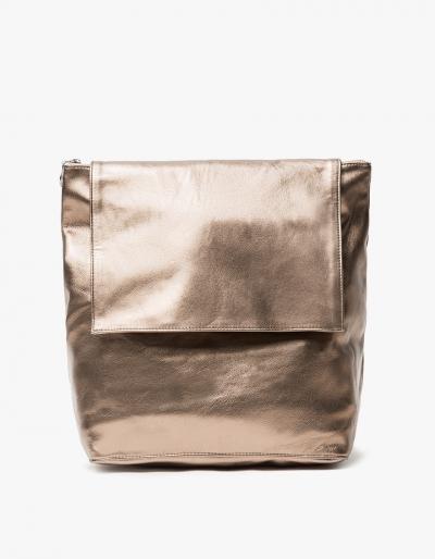 Cold Picnic Colorblock Backpack In Bronze