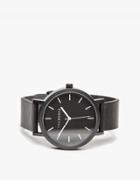 The Horse Matte Black Band Watch