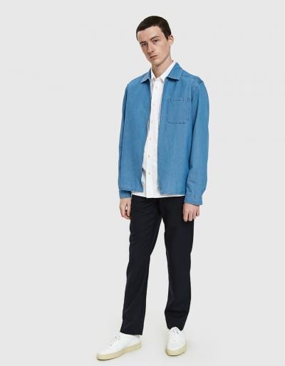 A Kind Of Guise Delon Shirt In Bleached Denim