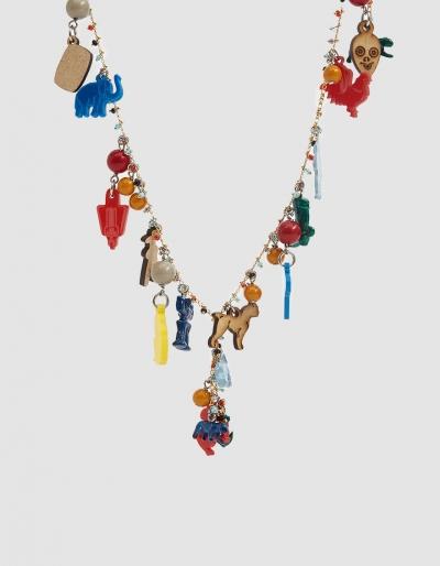 Marni Metal Toy Charm Necklace