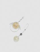Marni Mixed Earrings With Spheres In Palladium