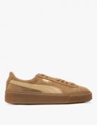 Puma Suede Platform In Oatmeal