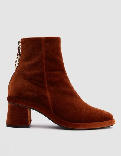 Reike Nen Ring Slim Boots In Velvet Copper