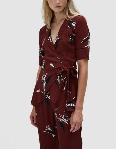 Ganni Montrose Wrap Blouse