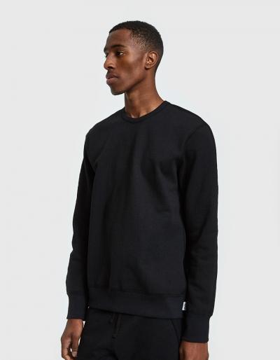 Reigning Champ Ls Crewneck Heavy Weight Terry In Black