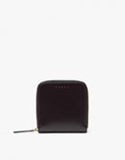 Marni Zip Wallet In Dark Eggplant