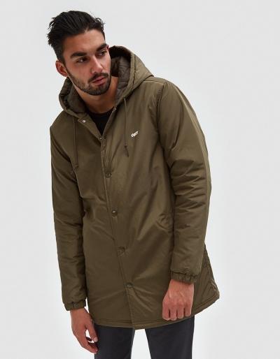 Obey Singford Stadium Ii Jacket In Dusty Army