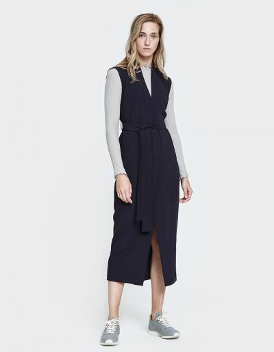 Jesse Kamm Yuri Wrap Dress In Navy