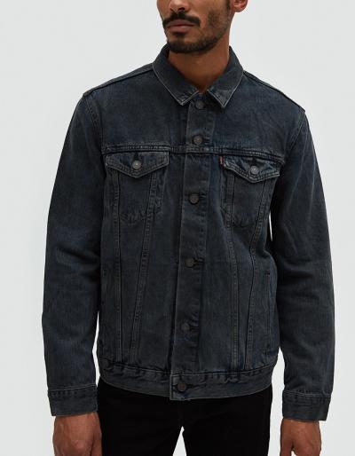 Levi's Grey Over-dyed Trucker Jacket