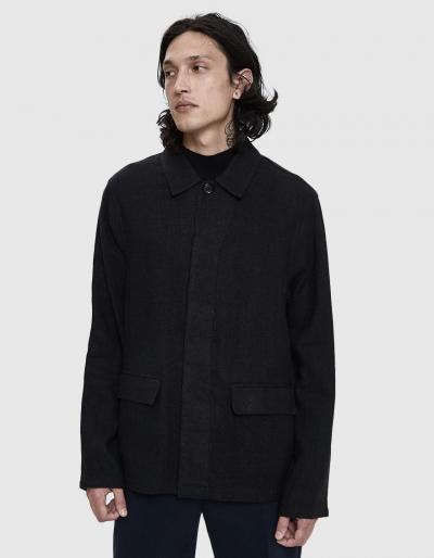 Our Legacy Archive Suit Jacket In Linen Wool Black