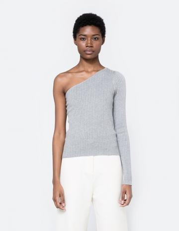 Which We Want One Sleeve Knit Top