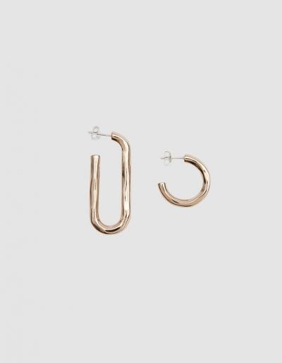 Pamela Love Deconstruct Brass Hoops