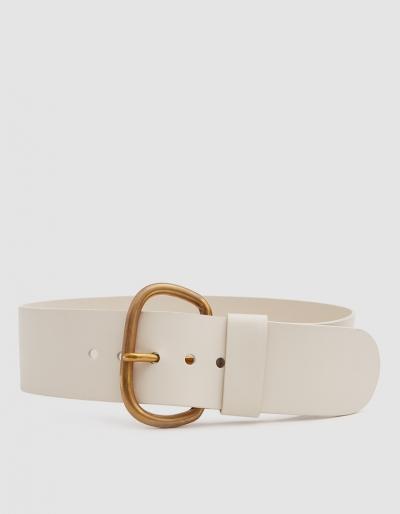 Rachel Comey Wide Estate Belt In Bone