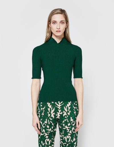 Ganni Evangel Top In Verdant Green