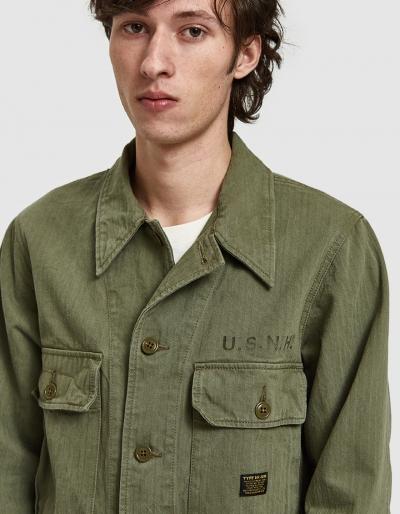 Neighborhood Long Sleeve Mil-utility Shirt In Olive Drab