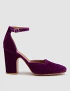Rachel Comey Bali Closed Toe Mary Jane In Fuschia Velvet