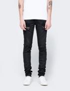 Off-white Diag Slim 5 Pockets Rips Black Clay Wash