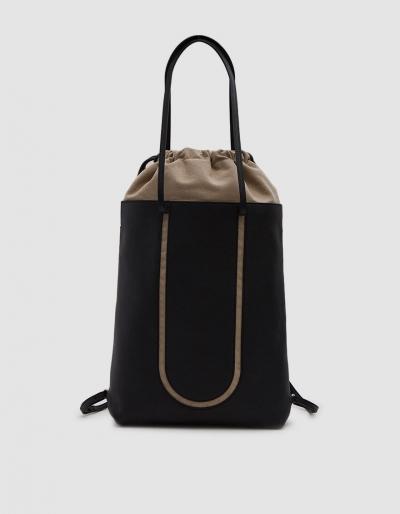 Maison Margiela Eco Sustainable Leather Backpack In Black