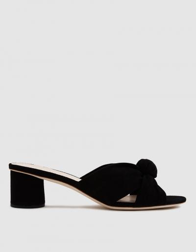 Loeffler Randall Celeste Mid Heel Knot In Black