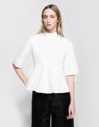 Georgia Alice Ruffle Peplum In White